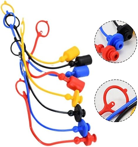 HEBEOT 4 Paar hydraulische Schnellkupplung männliche Staubkappe und weibliche Abdeckung cPVC-Gummi, Gummi, Staub mit Haltering für ISO7241-A-Serie(1/2) - Cheap-Us