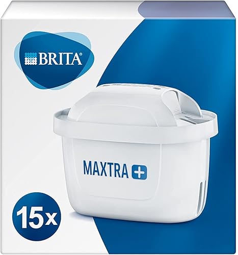BRITA MAXTRA+ Ersatz-Wasserfilterkartuschen, kompatibel mit allen BRITA Krügen, reduzieren Chlor, Kalk und Verunreinigungen für tollen Geschmack, 15 Stück - Cheap-Us