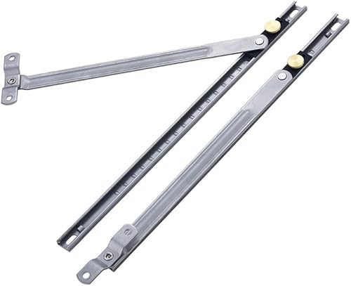 Lokatall Fensterscharniere, 30,5 cm, SUS304 Edelstahl, Fensterreibungsstrebe, Scharniere für Fensterscharniere aus PVC/Aluminium, Stapelhöhe 13 mm, 2 Stück - Cheap-Us