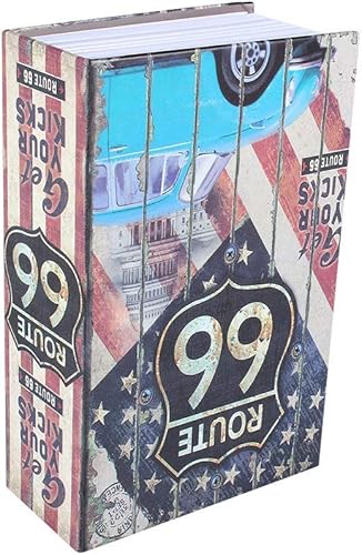 Security Box, Haofy Buchtresor mit 2 Schluessel, Geldkassette Abschließbar in Wörterbuchform BuchSafe zum Aufbewahren von Geld, Schmucketui für Büro/Hause, Rose Diary - Cheap-Us