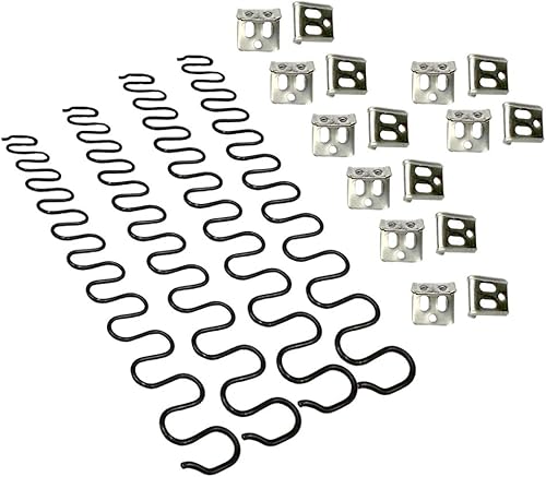 Carkio Sofa-Ersatzfedern,4 Stück 63,5 cm Federn mit 16 Stück S-Clips, 4,0 Draht-Durchmesser,Sofa-Feder-Reparatur-Set für Sitzgelegenheiten in Möbeln, Innendekoration,Automotiv - Cheap-Us