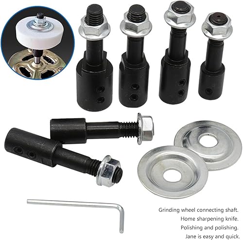 Mabta Spindeladapter Links und Rechts Schleif- und Polierstab Set für Elektromotor Tisch Effizientes Werkzeug - Cheap-Us