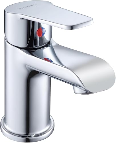 Krobec Wasserhahn Bad,neues Design,Waschbeckenarmatur,Einhebel-Waschtischarmatur Mischbatterie Einhand-Spültischbatterie - Cheap-Us