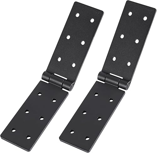 2 Stk Scharniere Klappbar Scharniere Schwerlast, Türscharnier Kistenband, Klappscharnier, Schwarz Möbelband Möbelscharniere für Tischband Torband Scharniere Türband Gartentüren Schrankscharniere - Cheap-Us
