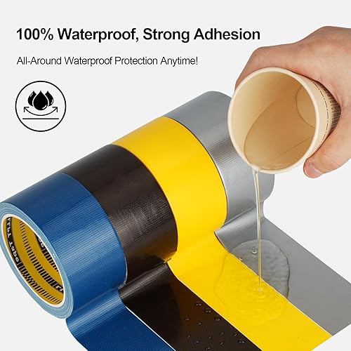 LLPT Klebeband Panzertape Gewebeband Premium-Qualität | Rückstandsfreier | Starker Klebstoff Farbe Dunkelbraun (DT254) | 60 mm x 30 m x 0,23 mm - Cheap-Us