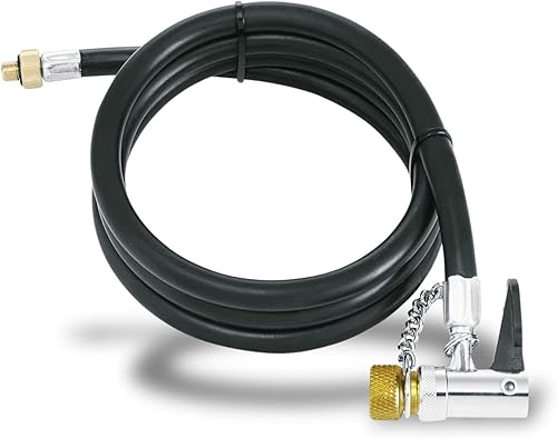 SKS GERMANY Schlauch mit Hebelstecker Ersatzteil für RENNKOMPRESSOR Fahrradpumpen-Schlauch (Pumpenkopf mit Schlauch, alle Ventilarten, 1170 mm, Gewinde M 8 x 0,75), Schwarz - Cheap-Us