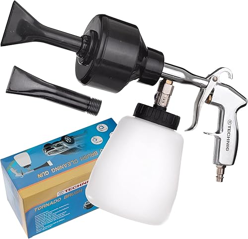 TC TECHNIC Pneumatische Reinigungspistole, Aktivschaum, für die Autowäsche, zwei Düsen, 1000ml Inhalt, 10-50C°, abfallarm - Cheap-Us