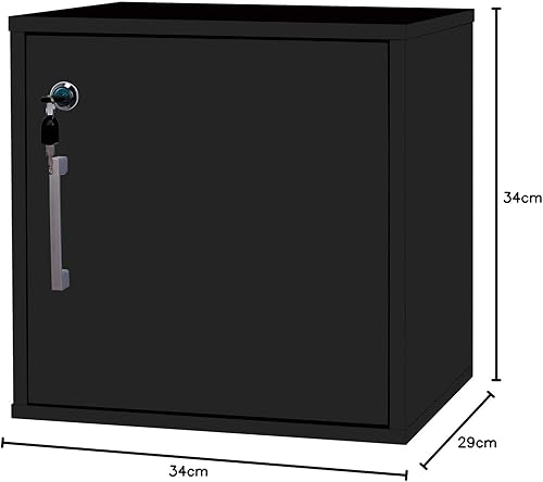 HTI-Line Möbeltresor Malin Safe mit Schlüssel schwarz - Cheap-Us