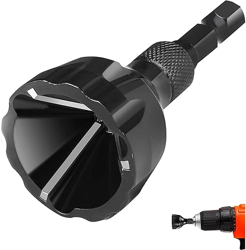 Fasenwerkzeug Externes Entgraten Fasenwerkzeug Schwarzer 3 mm-20 mm Stahl Sechskantschaft Entgratwerkzeug Entgrater Metall Werkzeug Abnehmbar Entgrater für Außenfasen Schrauben Bolzen Rohren - Cheap-Us