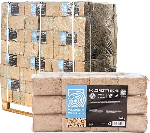 Holzbriketts RUF Eiche, 60kg, Brennholz Kamin Ofen Brikett Kohle Heizen Holz - Cheap-Us