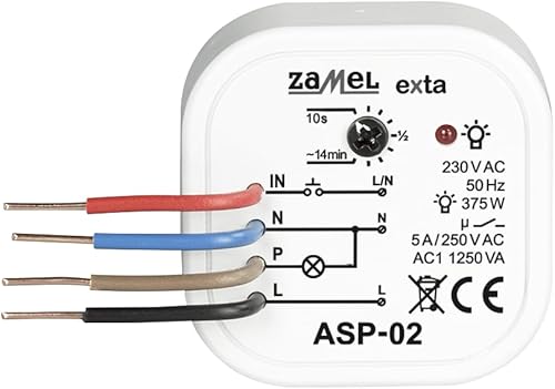 ZAMEL TREPPENLICHT-ZEITSCHALTER ASP-02, Weiß - Cheap-Us