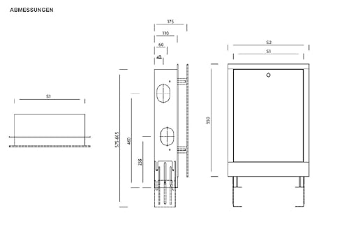 Unterputz Verteilerschrank Verteilerkasten für Fußbodenheizung 4 bis 14 Heizkreise (6 Heizkreise, Weiß) - Cheap-Us