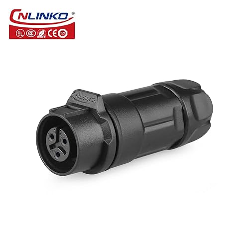 CNLINKO LP-12 Industrieller IP68 Wasserdichter Steckverbinder Schnellsteckrundsteckverbinder Gehäuse aus PBT-Kunststoff Flugzeugsteckverbinder M12 2-8-poliger Stecker und Buchse (2-polig) - Cheap-Us