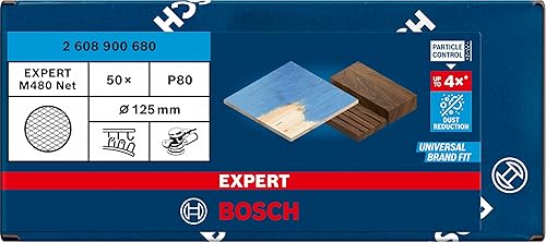 Bosch 7x EXPERT M480 Starter-Sets (für Farbe auf Holz, Hartholz, Ø 125 mm, Körnung 2x80, 2x120, 2x180, Professional Zubehör Exzenterschleifer, Schwingschleifer) - Cheap-Us