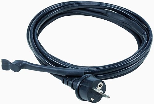 as - Schwabe 2 m Frostschutz-Heizkabel - EIS-Stop-Heizkabel mit Thermostat - Heizleitung mit Schutzkontaktstecker - 15 W/m Wärmekabel ­gegen Frost - selbstregulierendes Eisfrei Heizkabel - IP44, 67010 - Cheap-Us