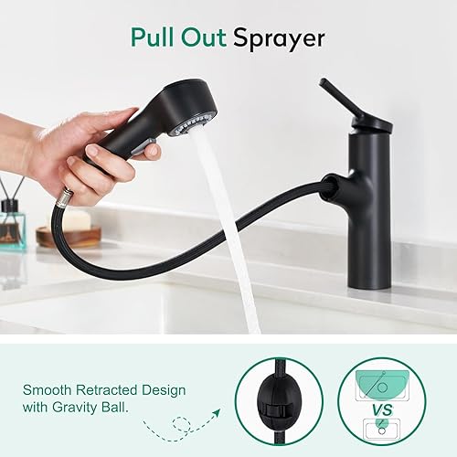 CREA 3 Wege Wasserhahn Küche, 360° Drehbar Küchenarmatur, 3 in 1 Mischbatterie für Wasserfilter, Trinkwasserhahn mit 2 Hebel, Drei Wege Armatur Küche aus Edelstahl,Gebürstete Oberfläche - Cheap-Us