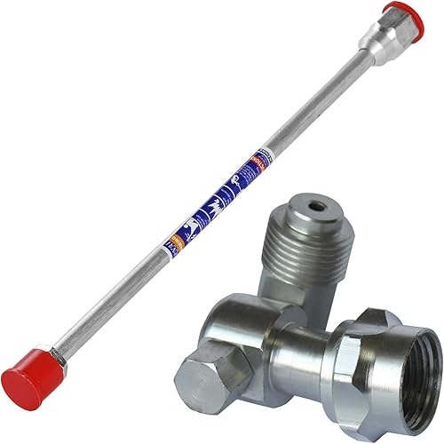 Carkio Airless Sprühpistolenverlängerung, Sprühstange, 38 cm und Drehgelenk, 7/8 Zoll Gewinde - Cheap-Us