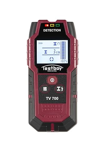 Testboy Aktionsset TV 700 Digitaler Wandscanner mit PICA Tieflochmarker (Digitaler Wandscanner, Kontrastreiches LCD-Display, automatische Kalibrierung, hohe Leistungsfähigkeit), Rot/Schwarz - Cheap-Us