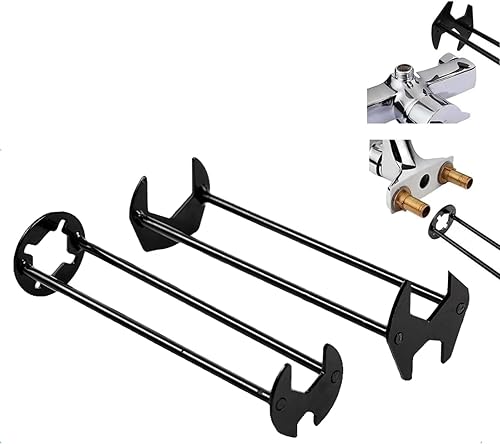 aghoer 2 Set Armaturenschlüssel Werkzeug, Sink Badezimmer Küchenreparatur Armaturen, Schraubenschlüsselwerkzeug, 7 Größen Universal Sink Klempner Zange, für Küche Bad - Cheap-Us