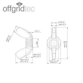 Offgridtec Flügelmuttern Edelstahl A2 V2A 304 DIN315 15 Stk. M8 - Cheap-Us