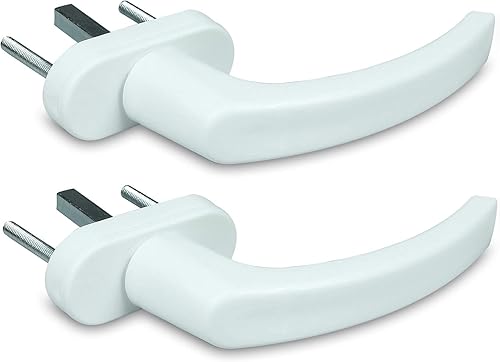 Veshy x Aluminium-Fenstergriffe in Weiß RAL 9016 – Stiftlänge 35 mm 2 - Cheap-Us