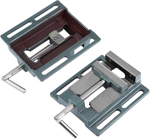 Maschinenschraubstock 10,2 cm, drehbar schraubstock bohrmaschine Mini-Bohrschrauber für Werkbank, Tisch, Bank, Bohrmaschine, Schraubstock für Backen - Cheap-Us