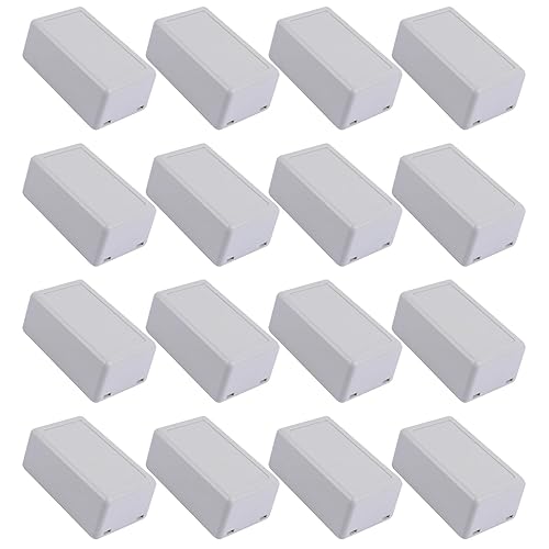 16 Stück Grau Wasserdichte Elektronische Projektbox Elektronische Projektbox aus Kunststoff Anschlussdose aus Kunststoff für Elektronikprojekte Netzteile Studentenprojekte Verstärker - Cheap-Us