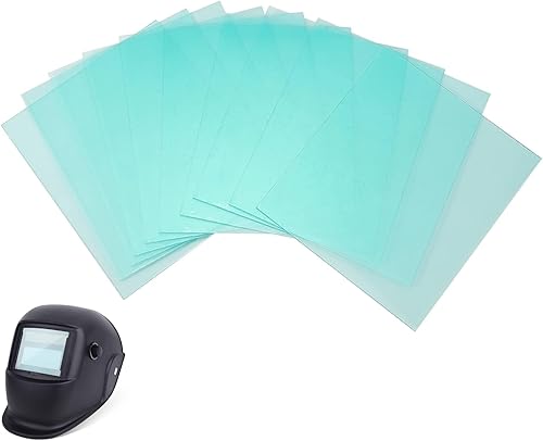 10pcs Schweißschutzglas, 138x122mm Auto Darkening Schweißhelm Transparente Ersatzscheiben Vorsatzscheiben für Schweißerhelm - Cheap-Us
