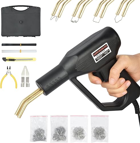 150W Kunststoff Schweißgerät - Auto Stoßstange Reparatur Set mit 1000PCS Schweißnagel - Kunststoff Schweißen Maschine 220V Plastic Welding Gun Schweißen Maschine für Instandsetzung Kunststoffteilen - Cheap-Us