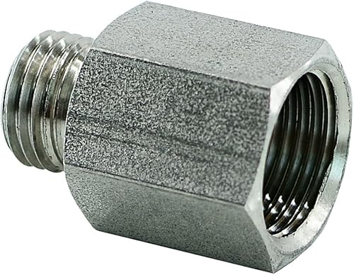 Fittingstore - Reduziernippel mit metrischem Gewinde/G-Gewinde Adapter, bis 315 bar Fitting Stahl verzinkt (AG: M 22 x 1,5 // IG: G 1/4') - Cheap-Us