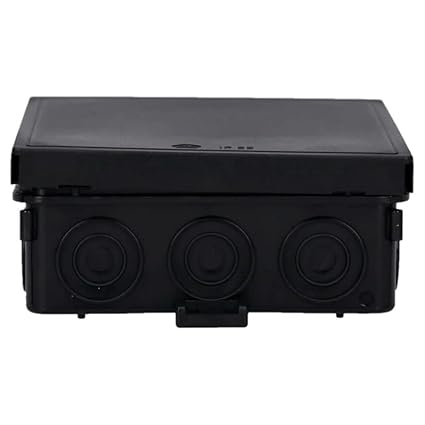 10 Stück Voxura Feuchtraum Aufputz-Verbindungsdose Abzweigdose Verteilerdose 75x75x37mm IP55 Abzweigkasten AP schwarz - Cheap-Us