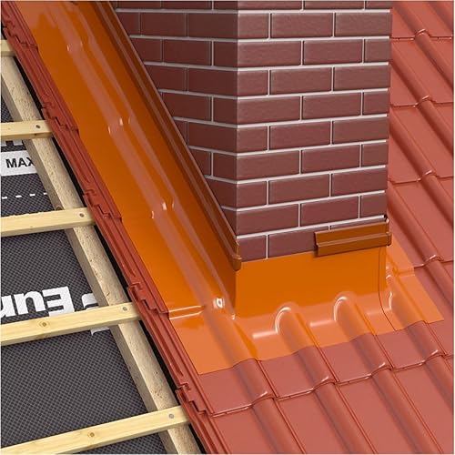 Kaminanschluss-Schiene ziegelrot - Cheap-Us