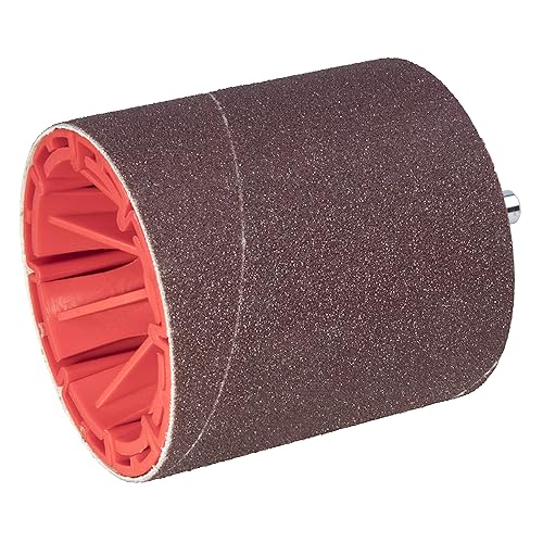 wolfcraft Schleifwalze mit Schleifband - 2245000 - Rundschaft 8 mm - Ø 75 x 80 inkl. Schleifband Korn 80 - Made in Europe - Holz, Metall, Kunststoff - Cheap-Us