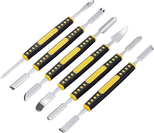 Newellsail Elektronik Reparaturwerkzeug Set Spudger-Öffnungswerkzeug Metall Brechstange Doppelkopf Demontage Werkzeug für iPad, Tablets, Laptop, Handy, Elektronikgerät (6 Stück) - Cheap-Us