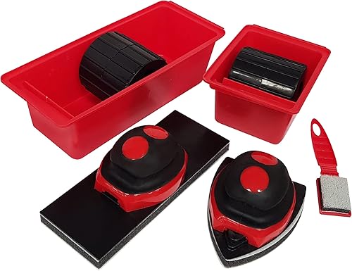 Nespoli Antitropfen-Set, professionelles Malset, 5-teilig, für Wände und Decken, ideal für glatte Oberflächen, Farbe, Lacke und Lasur, einfache Anwendung - Cheap-Us