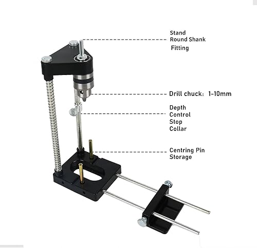 Bohrständer Für Bohrmaschine,Einstellbare BohrschablonenführungTragbares Präzisions Holzbearbeitung Werkzeug, Bohrführung Handwerkzeuge Vertikales Führungswerkzeug-Set (Rot) - Cheap-Us