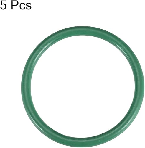 sourcing map 5St Fluorkautschuk O-Ringe FKM Dichtung für Maschinen Rohrleitung 58mm AD 51mm ID 3,5mm Breite Grün - Cheap-Us