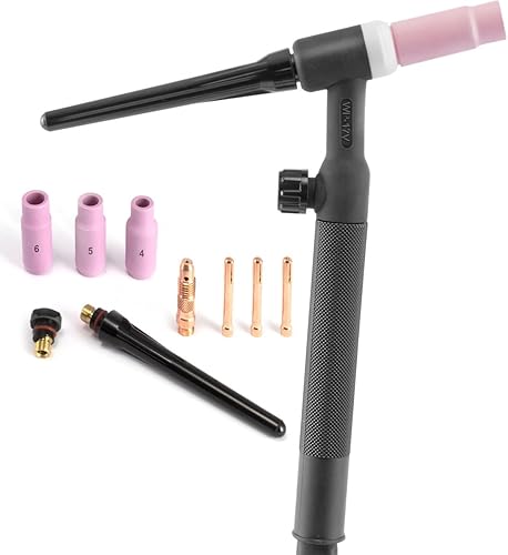 STAHLWERK WP-17V Universal Lift-Tig-Brenner/Schweißbrenner mit 4 m Schlauchpaket und 13 mm Dorn - Cheap-Us