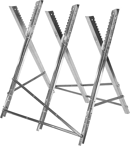 Güde 94899 Sägebock GSB 600-680 (für Brennholz oder Kaminholz, geeignet für Kettensägen jeglicher Art, höhenverstellbar, mobil einsetzbar, klappbar) - Cheap-Us