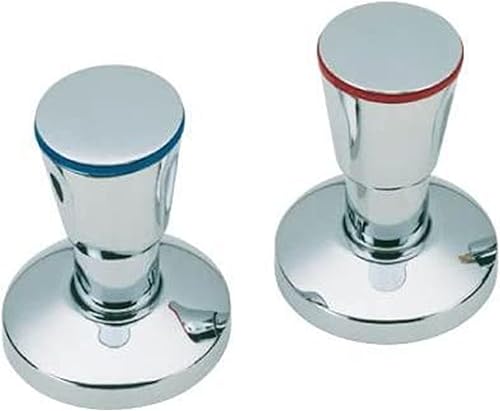 Wasser-Geräte Ventil-Aufputzset, Ventilset für Blöcke und Stränge, Aufputzventil 70 mm, Ventilset Montageblock, Kalt/Warm Wasser - Cheap-Us