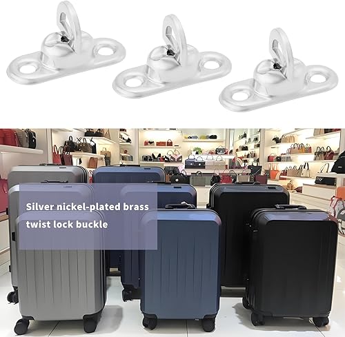 EMSea 20 Stück Drehverschlüsse aus Vernickeltem Messing 8 Mm 2 Löcher für 11 Mm X 7 Mm Ovale Ösen Basisbolzen Bootsüberdachung Drehverschluss für Poolabdeckung Gartenmöbel Tasche DIY - Cheap-Us