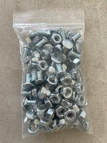 25/50/75/100 Stk. M8*15 Rundkopf Schrauben inkl. Mutter Kabelbahn Kabelrinne (100) - Cheap-Us