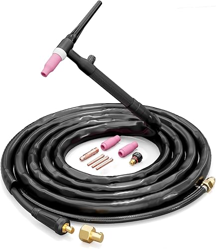 FEIFANKE WP-17V Argon WIG Schlauchpaket 10-50mm² Anschluss 3.0M Lederholster Schlauchpaket mit Zubehör Kompatibel mit ARC140 MIG135 Schweißgeräten - Cheap-Us