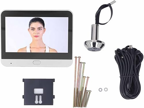 BuyWeek Drahtlose Türspion Kamera, 1080P 120 Grad Sicht Türkamera Nachtsicht Gegensprechanlage Digitaler Türspion mit 4,3 Zoll Farbmonitor PIR Bewegungssensor - Cheap-Us