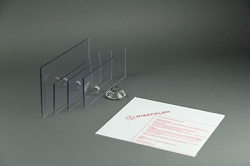 nattmann MAKROLON® / Polycarbonat Scheibe/Platte Zuschnitt 10-15 mm transparent/klar (10 mm, 500 x 400) - nach Maß/Wunschmaß möglich - Cheap-Us