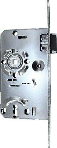 BKS Standard Zimmertürschloss/Türschloss mit Metall Falle und Riegel mit 3x Buntbart Schlüssel, 55/72/8, Stulp: 20 x 235mm abgerundet, DIN Links incl. SN-TEC® Montageset (LINKS) - Cheap-Us