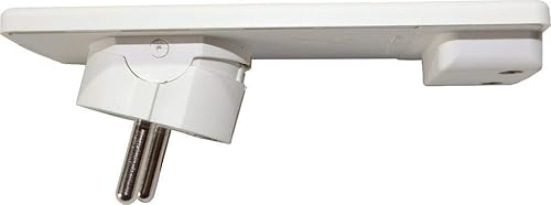 Schulte Elektrotechnik GmbH 1510 0000 0300 EVOline Plug Schutzkontakt-Stecker extraflach, weiss - Cheap-Us