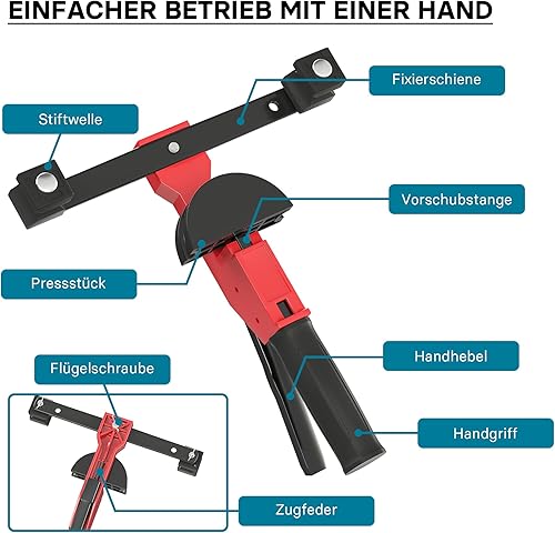 Wiltec Rohrbiegemaschine manuell, für Rohrdurchmesser 14-32 mm und Biegeradius bis 90°, Handbiegegerät für Alu-, Kupfer- und Kunststoffrohre, Rohrbieger - Cheap-Us
