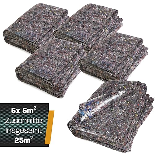 Hinrichs Malervlies 50m x 1m Rolle 180g/m² - Durchsickerungsschutz für Flüssigkeiten - Abdeckvlies - Abdeckfliesse für Boden mit Anti-Rutsch Beschichtung - Malerfliesrolle Abdeckflies als Abdeckung - Cheap-Us