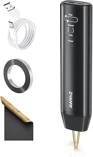 Punktschweißgerät, AWithZ 2 in 1 Handheld Punktschweißgerät mit automatischen und manuellen Modi, 11 einstellbare Geschwindigkeiten für DIY Batterien - Cheap-Us